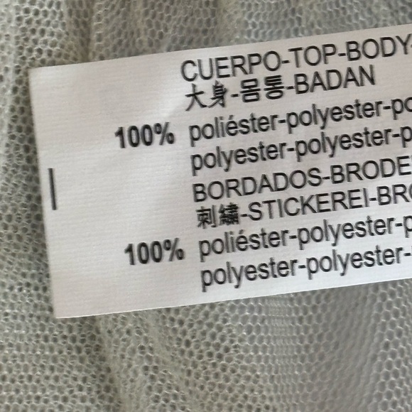 Zara HOLIDAY ✨ Embroidered Sheer Mesh Botanical Peplum Top – Size S ✨🍃✨ - Picture 7 of 9